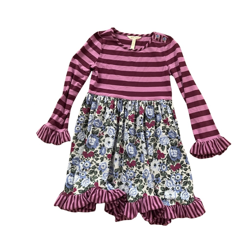 Matilda Jane Purple Striped Floral Dress